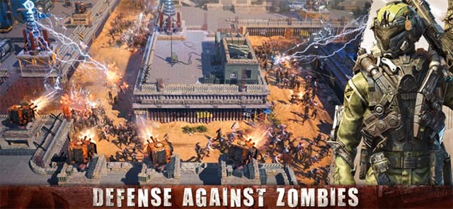 Phòng thủ chống lại zombie trong khi chơi Age of Origins