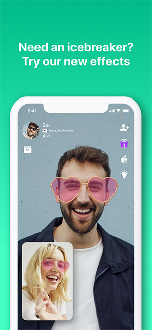 Hiệu ứng mới trên Azar app