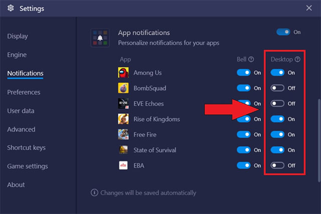 Tùy biến hệ thống thông báo trong BS mới
