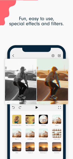 Rất nhiều hiệu ứng và bộ lọc video