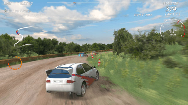 Tham gia các cuộc đua xe ô tô qua nhiều địa điểm khác nhau trong game Rally Fury