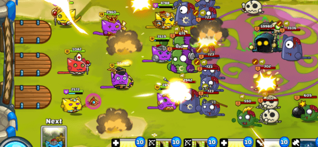 Tham gia cuộc đại chiến loài mèo với zombie trong game Meowar