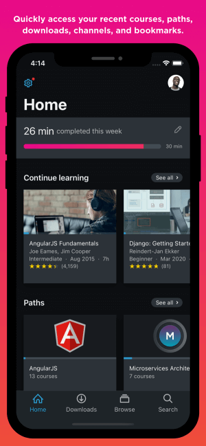 Pluralsight cho bạn nhanh chóng truy cập vào các khóa học về công nghệ