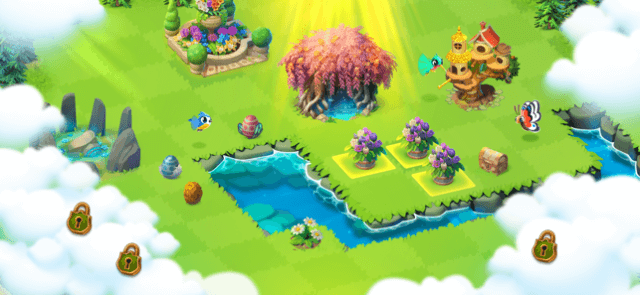 Xây dựng khu vườn tuyệt đẹp của bạn trong game Merge Gardens 