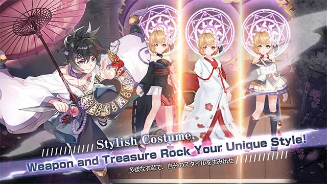 Tùy chỉnh nhân vật với vô số trang phục và vũ khí đa dạng