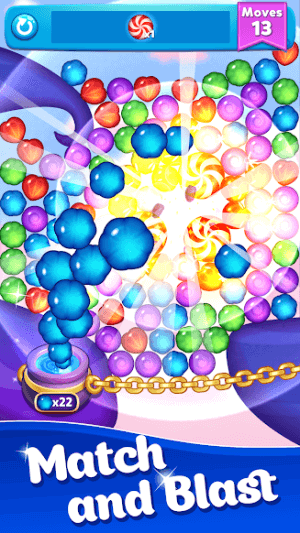 Kết hợp kẹo và phá vỡ chúng trong game Crafty Candy Blast 