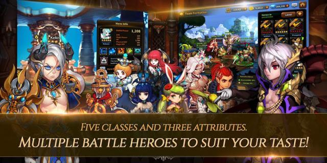 5 lớp anh hùng với hơn 100 nhân vật khác nhau cho bạn lựa chọn
