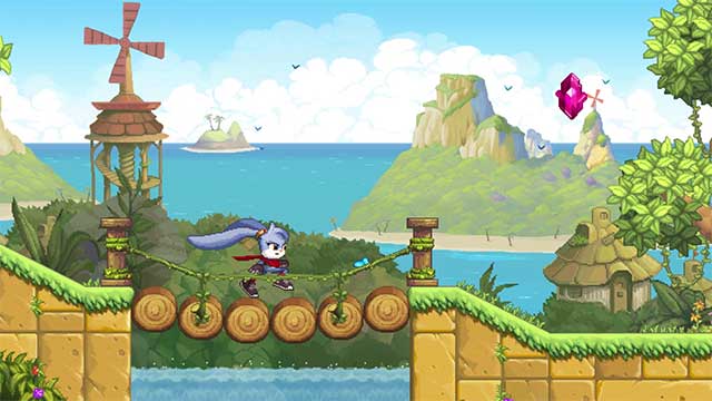 Giúp Kaze giải cứu Quần đảo Pha lê trong game Kaze and the Wild Masks