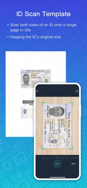 CamScanner Plus hỗ trợ scan chứng minh thư, bằng lái xe...