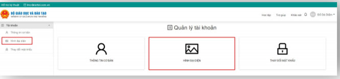 Thay đổi hình đại diện