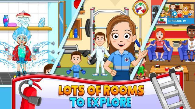 Có tới 9 địa điểm ở trạm cứu hỏa cho bé khám phá, tìm hiểu