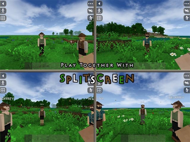 Chơi Survivalcraft 2 cùng bạn bè trong chế độ chia màn hình tiện lợi
