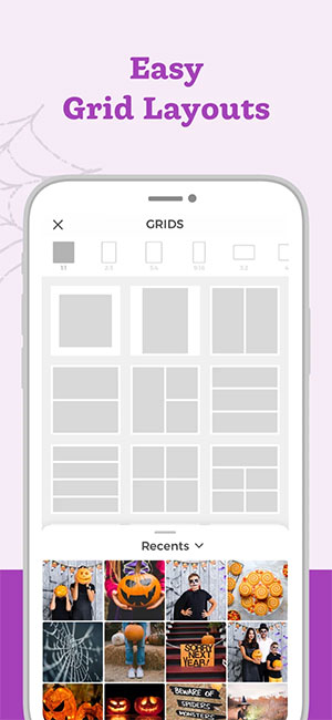 Layout phong phú trong Pic Collage