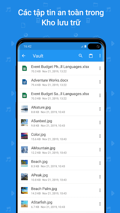 Lữu trữ dữ liệu an toàn với File Commander