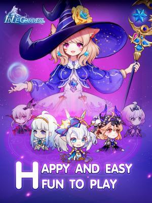 Idle Goddess là game nhập vai chiến đấu nhàn rỗi thú vị