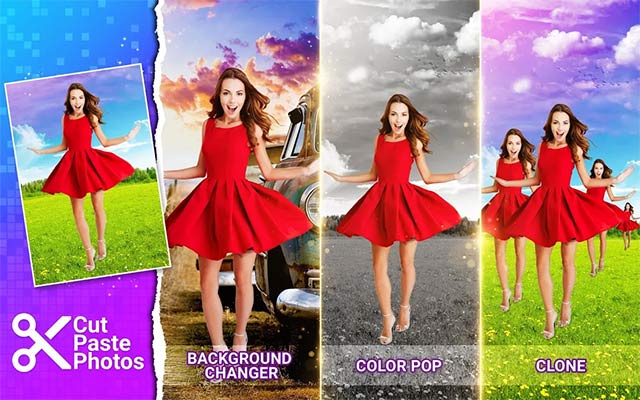 Cut Paste Photos mang đến hàng trăm công cụ cắt dán, sửa ảnh thú vị