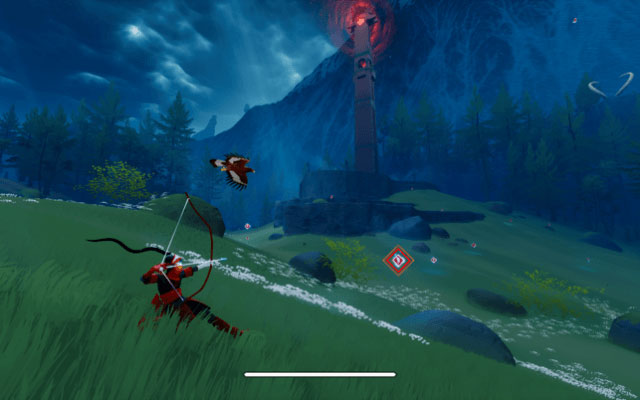 Phiêu lưu cùng thợ săn và đại bàng trong game The Pathless 