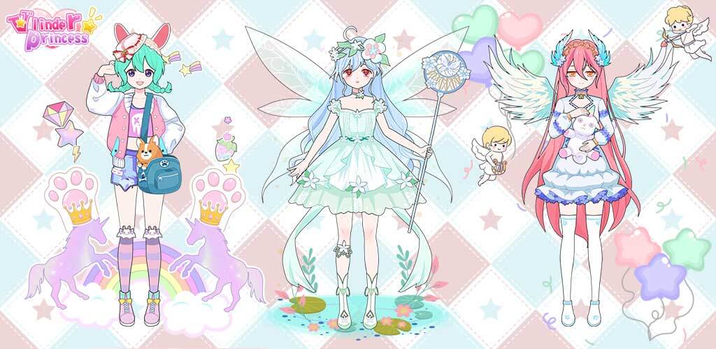 Tạo hình công chúa trong Vlinder Princess cho Android