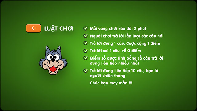 Giao diện game Nhanh Như Cắt