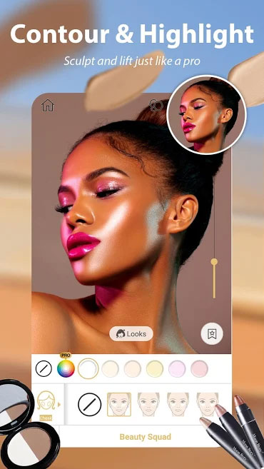 Tinh chỉnh khuôn mặt và đường nét với Perfect365 app