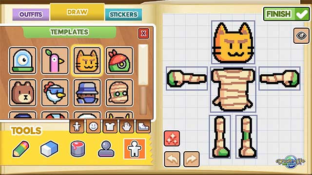 Tùy chỉnh nhân vật anh hùng của bạn với nhiều chi tiết độc đáo