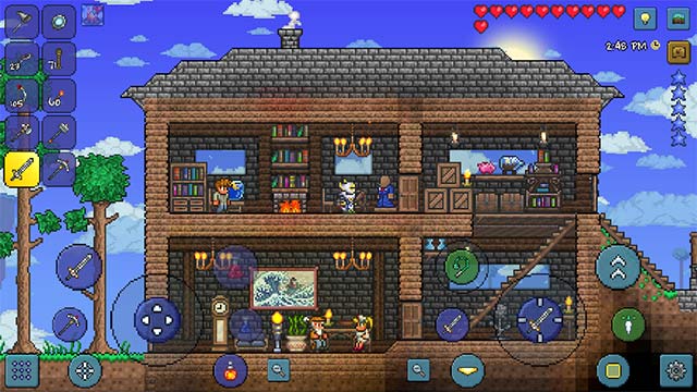 Xây dựng thế giới sáng tạo như Minecraft trong Terraria Mobile