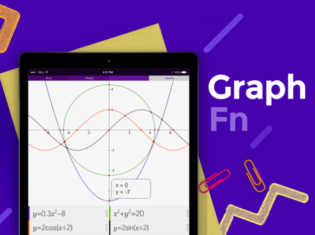 Giải phương trình đồ thị bằng ứng dụng Calculator + 
