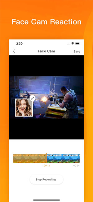 DU Recorder hỗ trợ quay video reaction