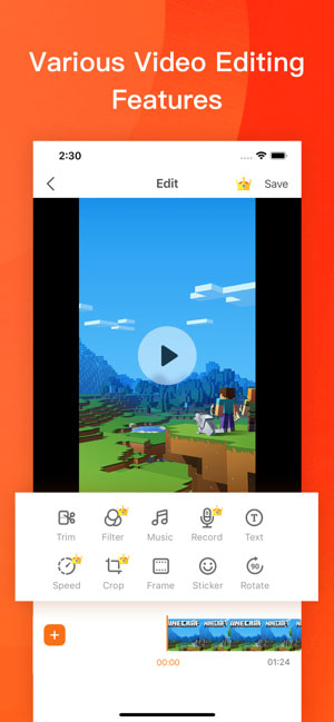 DU Recorder tích hợp tính năng ghi âm thanh và chỉnh sửa video