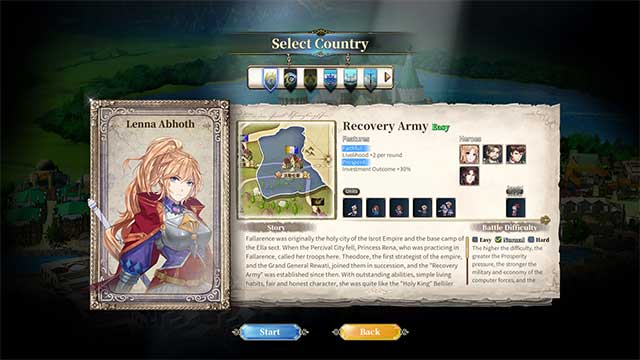 The Heroic Legend of Eagarlnia là game chiến thuật Anime đặc sắc