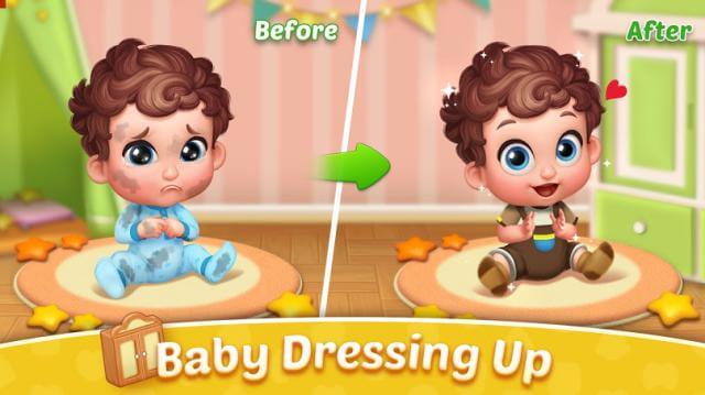 Giúp ông bố Bobby chăm sóc đứa con của mình trong game Baby Manor