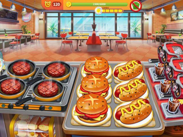 Trở thành đầu bếp và nấu các món ăn thơm ngon trong game Crazy Diner