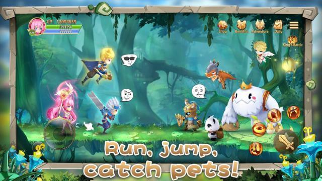 Chạy, nhảy và thu thập pet