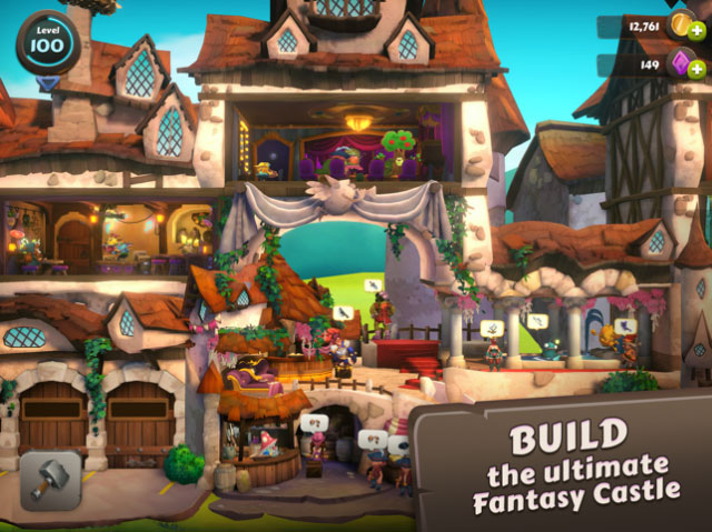 Xây dựng lâu đài tuyệt đẹp của bạn trong game Giblins: Fantasy Builder