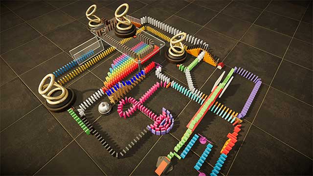 Domino Simulator là một trò chơi sandbox dựa trên cơ chế vật lý