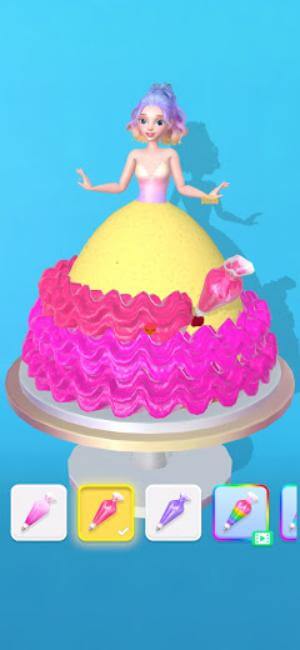Tự tay tạo chiếc bánh kem hình váy công chúa trong game Icing on the Dress 