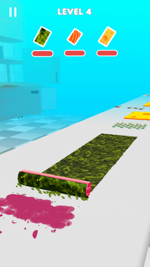 Sushi Roll 3D là game mô phỏng làm sushi thú vị