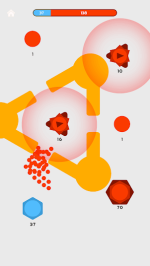 Tham gia cuộc chiến dấu chấm 1v1 với kẻ thù trong Clash of Dots 
