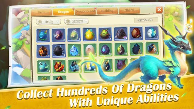 Thu thập hàng trăm con rồng có khả năng độc đáo trong Dragon Tamer