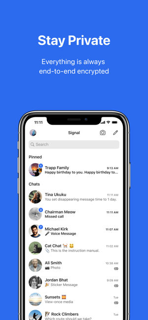 Signal là ứng dụng chat bảo mật