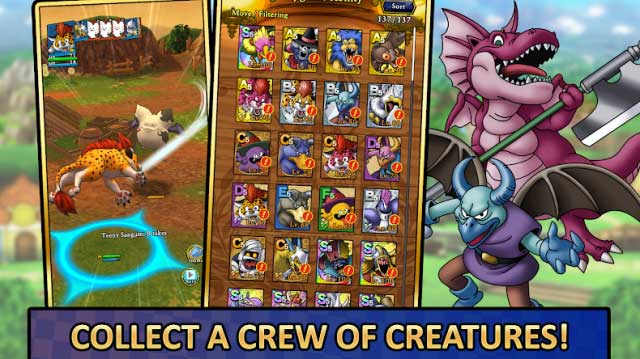 Thu thập các loài quái thú khác nhau và thành lập đội hình
