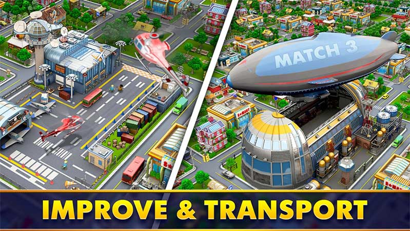 Cải thiện và xây dựng hệ thống giao thông hiện đại trong Mayor Match
