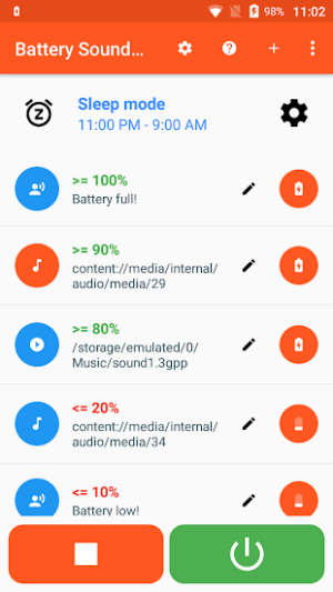 Battery Sound Notification cho bạn thiết lập âm báo pin theo ý thích