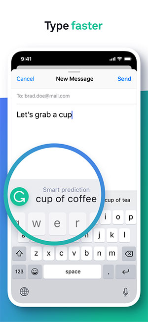 Grammarly app giúp bạn nhập liệu nhanh hơn