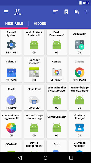 Ẩn ứng dụng khỏi app drawer