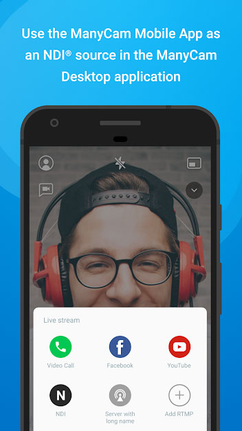 ManyCam Mobile kết nối với bản PC