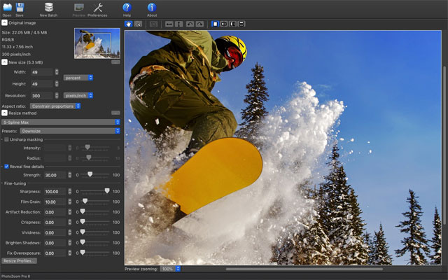PhotoZoom Pro mới nhất hỗ trợ chế độ nền tối, công nghệ mới và hơn thế nữa