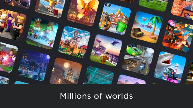 Khám phá hàng triệu thế giới sáng tạo, đầy sắc màu trong Roblox