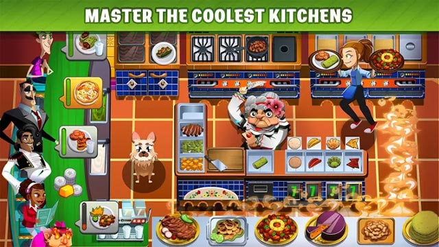 Làm chủ mọi căn bếp tuyệt vời trong game Cooking Dash miễn phí