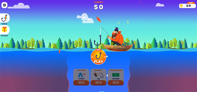 Tải game câu cá đại dương  - Tiny Fishing Challenge
